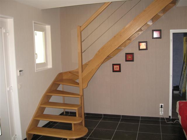 escalier sur mesure en bois